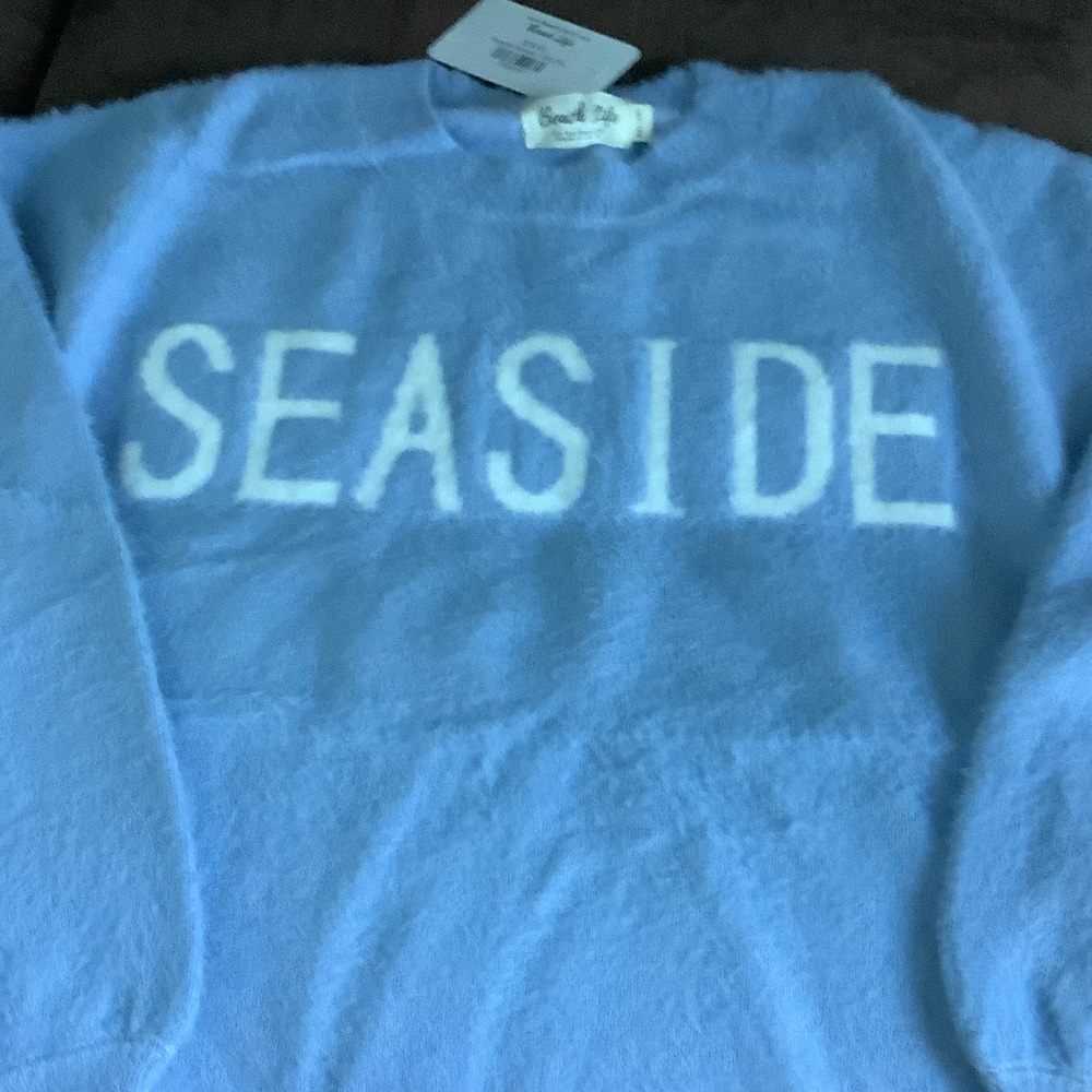 Beautiful new baby blue Seaside sweater